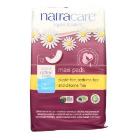 Natracare Natural Maxi Pads Super - 12 Pack