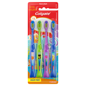 Colgate Ocean Explorer Kids Toothbrush Value Pack;  Extra Soft;  4 Count