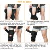 Sport Knee Brace Adjustable Open Patella Knee Support Compression Knee Wrap For Running Climbing Pain Relief Recovery of Injured Knee