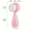 Double-Sided Silicone Face Brush with Soft Bristles for Exfoliating and Massaging Skin Care - Cute Cat Paw Design for Facial Cleansing and Makeup Remo