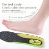 Sports Shock Absorption Insole Green PU Memory Foam Breathable Arch Support Orthopedic Shoes Pad Men Women Feet Care Shoes Pad